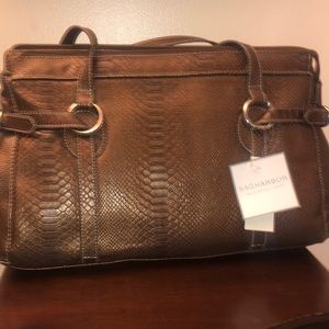 Faux croc purse